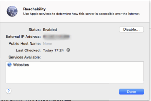 New “Reachability” feature in OS X YoYo server