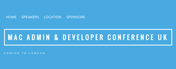 A big thank you & welcome to SirWise and Voltio as our sponsor for Mac Admin & Developer Conference