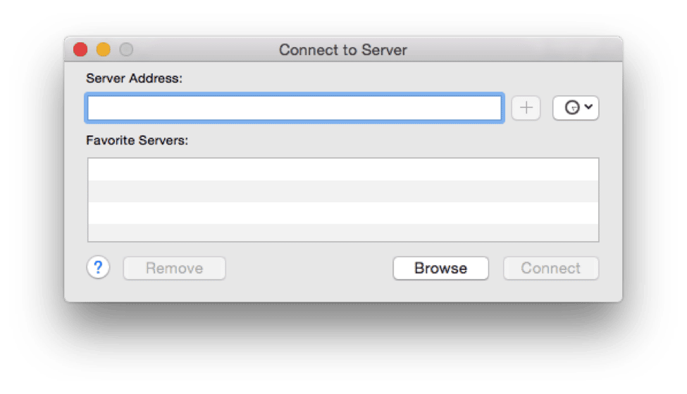 Connecting to a file server from Mac OS X  – Part 2