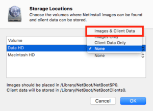 Imagr 101 - part 1 - select storage - Images & client data