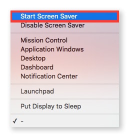 start screen saver