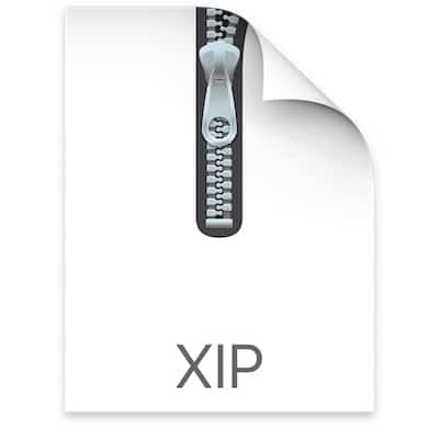 Creating XIP files in OSX