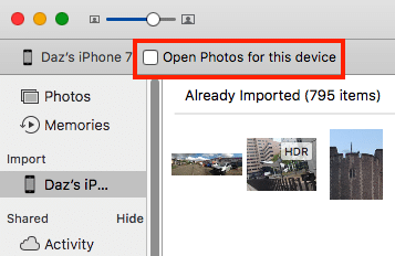 Disable Photos AutoLaunch with camera devices with a profile