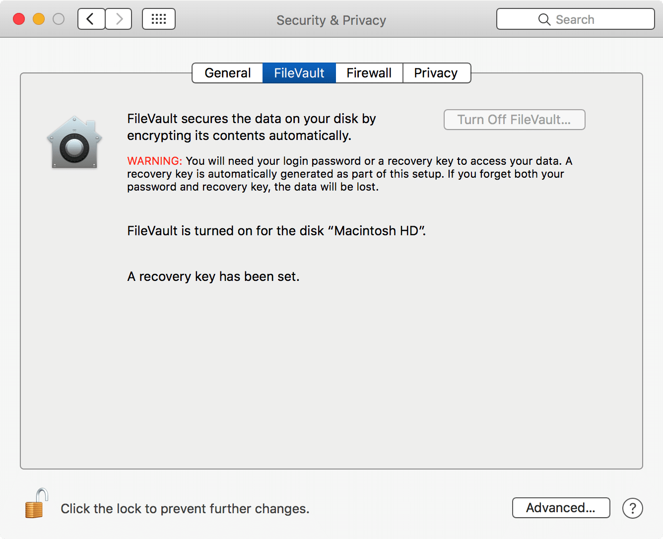 Profile to Enable FileVault 2 only filevault
