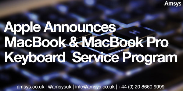 Apple Announces Keyboard Service Program for MacBook and MacBook Pro