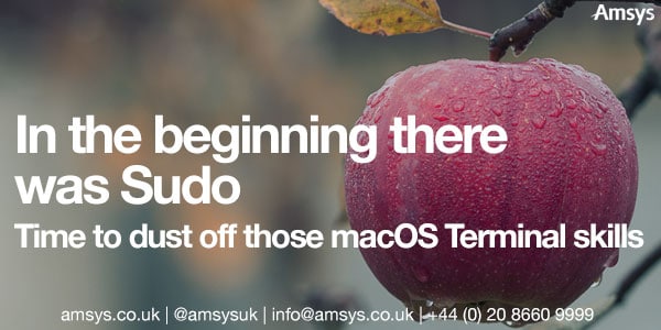 In the beginning there was Sudo: macOS Terminal Skills